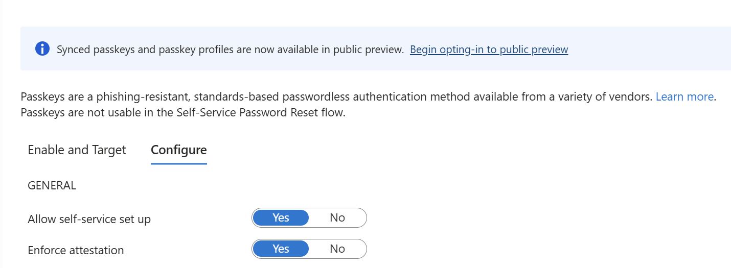 Microsoft Entra ID Synced Passkeys