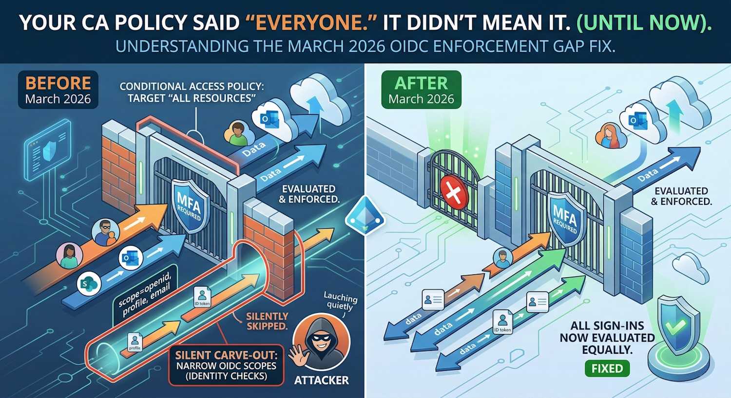 Conditional Access All Resources Enforcement Gap March 2026