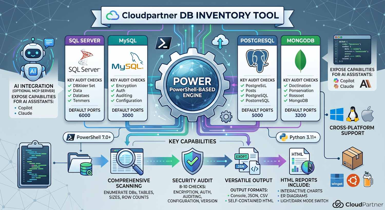 DB Inventory Tool — Schema Visualization, Security Audit, and MCP for AI-assisted database understanding