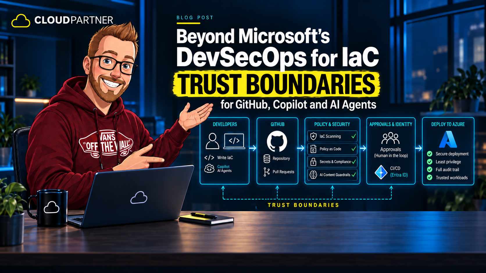 Beyond Microsoft’s DevSecOps for IaC: Trust Boundaries for GitHub, Copilot and AI Agents